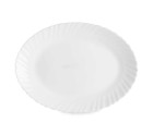 Serving Platter White Glass 34 x 2,5 x 25 cm (18 Units)