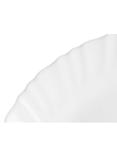Fuente de Cocina Blanco Vidrio 34 x 2,5 x 25 cm (18 Unidades)