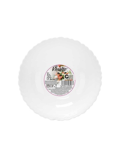 Bowl White 17,5 x 5,5 x 17,5 cm (24 Units)