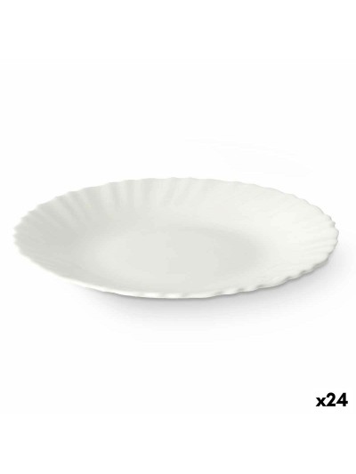 Assiette à dessert Blanc verre 19 x 2 x 19 cm (24 Unités)