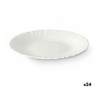 Plato de Postre Blanco Vidrio 19 x 2 x 19 cm (24 Unidades)