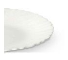Plato de Postre Blanco Vidrio 19 x 2 x 19 cm (24 Unidades)