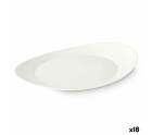 Plato Llano Blanco Vidrio 30,5 x 3 x 26 cm (18 Unidades)