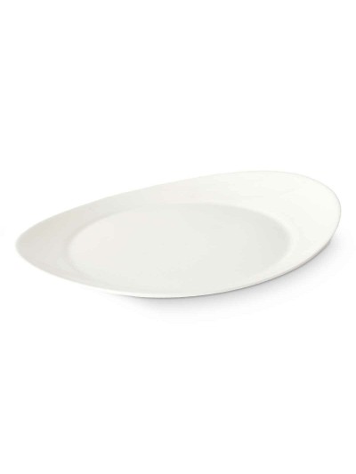 Plato Llano Blanco Vidrio 30,5 x 3 x 26 cm (18 Unidades)