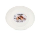Plato Llano Blanco Vidrio 30,5 x 3 x 26 cm (18 Unidades)