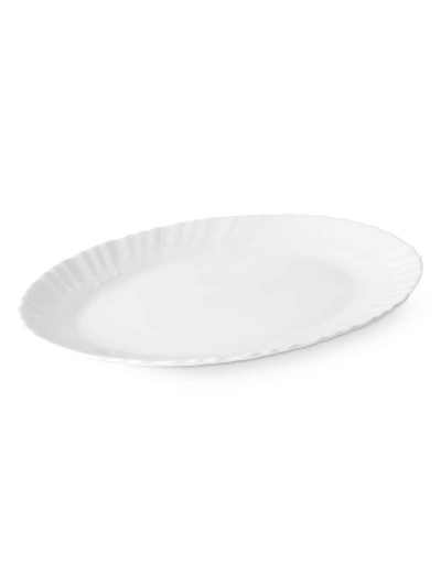 Plat à Gratin Blanc verre 30,5 x 2,5 x 23,5 cm (24 Unités)