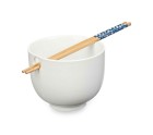 Bowl White Bamboo 24 x 10,7 x 13,3 cm Toothpicks asiatico/oriental (12 Units)