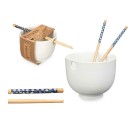 Bowl White Bamboo 24 x 10,7 x 13,3 cm Toothpicks asiatico/oriental (12 Units)