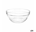 Bol Transparent verre 650 ml Empilable (24 Unités)