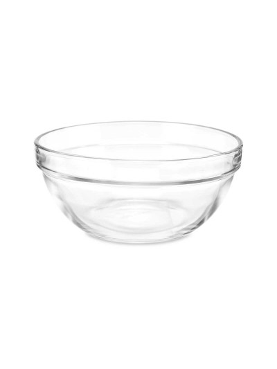 Bol Transparent verre 650 ml Empilable (24 Unités)