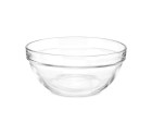 Bol Transparent verre 650 ml Empilable (24 Unités)