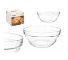 Cuenco Transparente Vidrio 650 ml Apilable (24 Unidades)