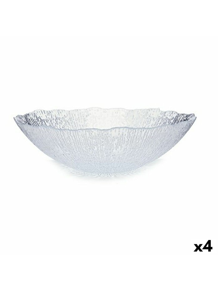 Bowl Rio Transparent Crystal 30,5 x 8,6 x 30,5 cm (4 Units)