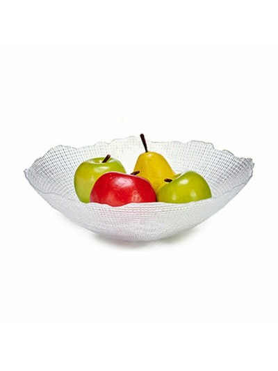 Bowl Infinity Transparent Crystal 31 x 8,3 x 31 cm (4 Units)