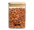 Food Preservation Container Quttin Bamboo Borosilicate Glass 480 ml (12 Units)