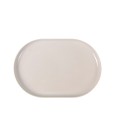 Snack tray La Mediterránea Ivory Oval 30 x 20 x 2,5 cm (12 Units)