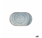 Bandeja de Aperitivos La Mediterránea Anllo Ovalado 25 x 15 x 2,2 cm (18 Unidades)