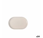 Bandeja de Aperitivos La Mediterránea Ivory Ovalado 20 x 13 x 2 cm (24 Unidades)