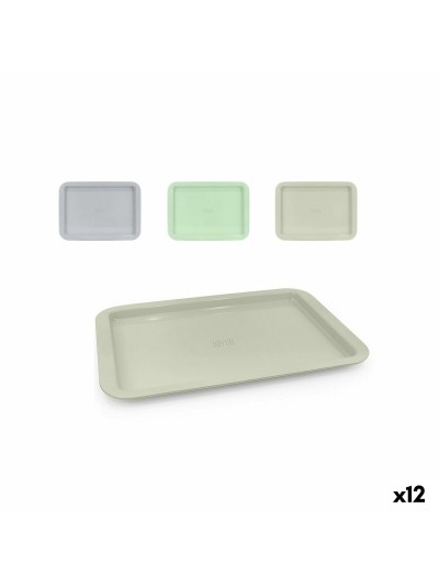 Plateau de petit déjeuner Quttin Métal 48 x 33,5 x 1,8 cm (12 Unités)