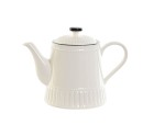 Teapot Home ESPRIT White Black Porcelain 1 L