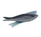 Set de Aperitivo Home ESPRIT Azul Verde Azul marino Bambú Porcelana Mediterráneo Peces 36 x 18 x 1,3 cm 5 Piezas