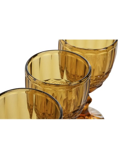 Set de Copas Home ESPRIT Ambar Cristal 325 ml (6 Unidades)