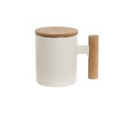 Tasse avec filtre pour infusions Home ESPRIT Blanc Acier inoxydable Porcelaine 360 ml