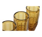 Set of cups Home ESPRIT Amber Crystal 150 ml (6 Units)