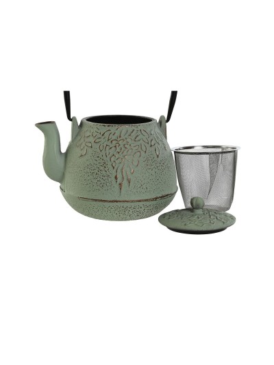 Tetera Home ESPRIT Negro Verde Acero Inoxidable Hierro 900 ml