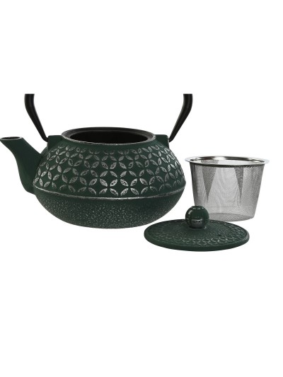 Teapot Home ESPRIT Black Green Stainless steel Iron 900 ml