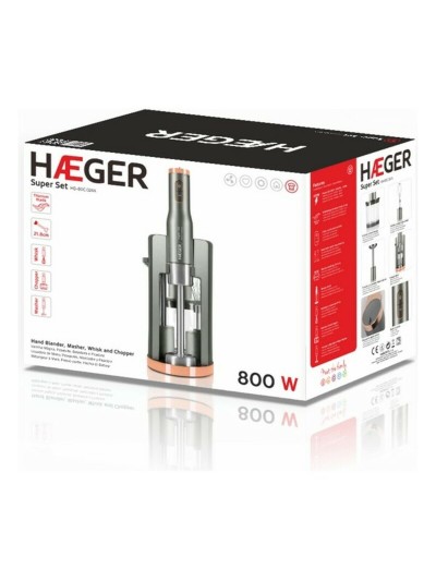 Batidora de Mano Haeger HB-80C.024A Gris 800 W