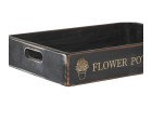 Jeux de plateaux Home ESPRIT Noir Bois d'épicéa 56 x 38 x 10 cm (3 Pièces)