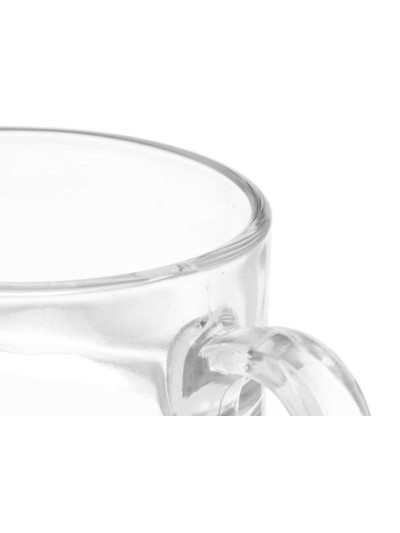 Cup Transparent Glass 90 ml (6 Units)