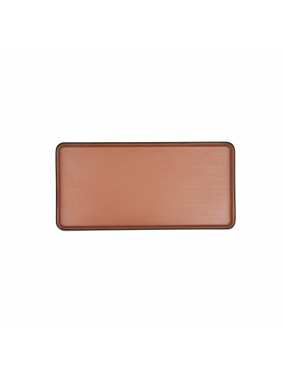 Bandeja de Aperitivos Bidasoa Gio Marrón Plástico 24 x 11,5 cm (12 Unidades)