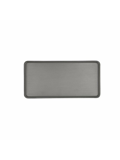 Snack tray Bidasoa Gio Black Plastic 24 x 11,5 cm (12 Units)