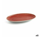 Bandeja de Aperitivos Ariane Terra Rojo Cerámica Ø 26 cm (12 Unidades)