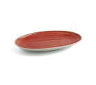 Bandeja de Aperitivos Ariane Terra Rojo Cerámica Ø 26 cm (12 Unidades)