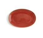 Bandeja de Aperitivos Ariane Terra Rojo Cerámica Ø 26 cm (12 Unidades)
