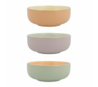 Bowl Quid Vitamina Bicoloured Ceramic 11 x 11 x 4,5 cm (6 Units)