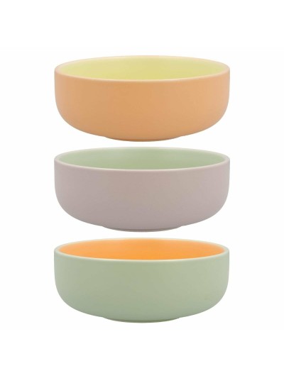 Bol Quid Vitamina Bicolore Céramique 16 x 16 x 6 cm (6 Unités)