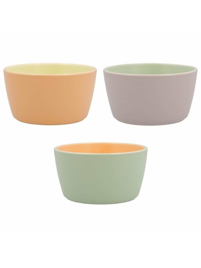 Bowl Quid Vitamina Bicoloured Ceramic 12,5 x 12,5 x 6,7 cm (6 Units)
