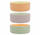 Bowl Quid Vitamina Bicoloured Ceramic 13 x 13 x 5,2 cm (6 Units)