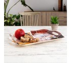 Bandeja de desayuno Quid Habitat Multicolor Plástico 34 x 25 x 2 cm Con asas Café (12 Unidades)