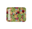 Plateau de petit déjeuner Quid Habitat Multicouleur Plastique 28 x 20 x 1,5 cm Avec des poignées Fruits (12 Unités)
