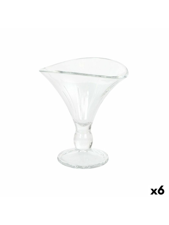 Ice Cream and Milk Shake Glass Crisal Capri 250 ml (6 Units)