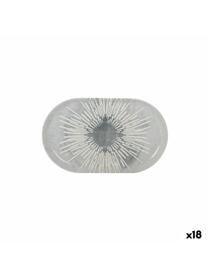 Bandeja de Aperitivos La Mediterránea Ivar Ovalado 25 x 15 x 2,2 cm (18 Unidades)