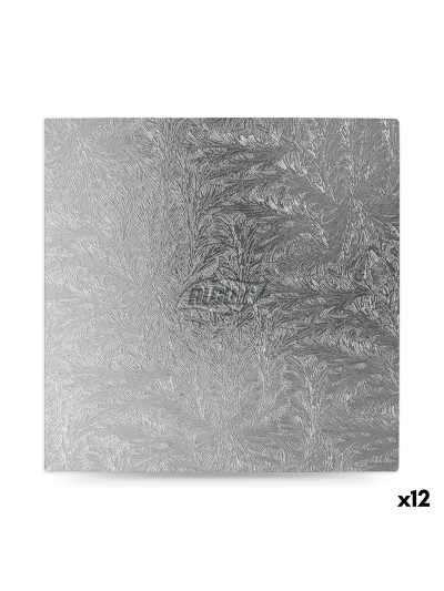 Base para pastel Algon Plateado 40 x 40 x 1,5 cm Cuadrado (12 Unidades)