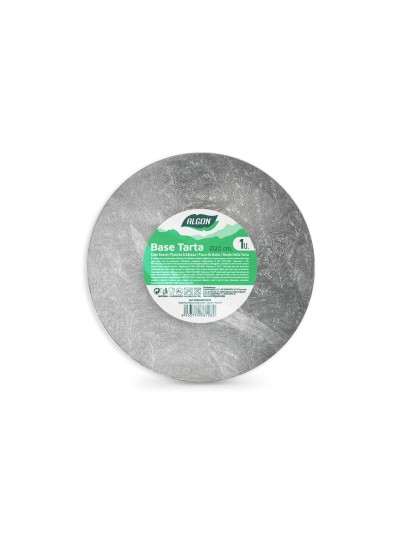 Cake stand Algon Silver 20 x 20 x 1 cm Circular (24 Units)