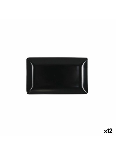 Bandeja de Aperitivos La Mediterránea Gris oscuro 25 x 15 x 2 cm (12 Unidades)