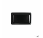 Plateau apéritif La Mediterránea Gris foncé 25 x 15 x 2 cm (12 Unités)